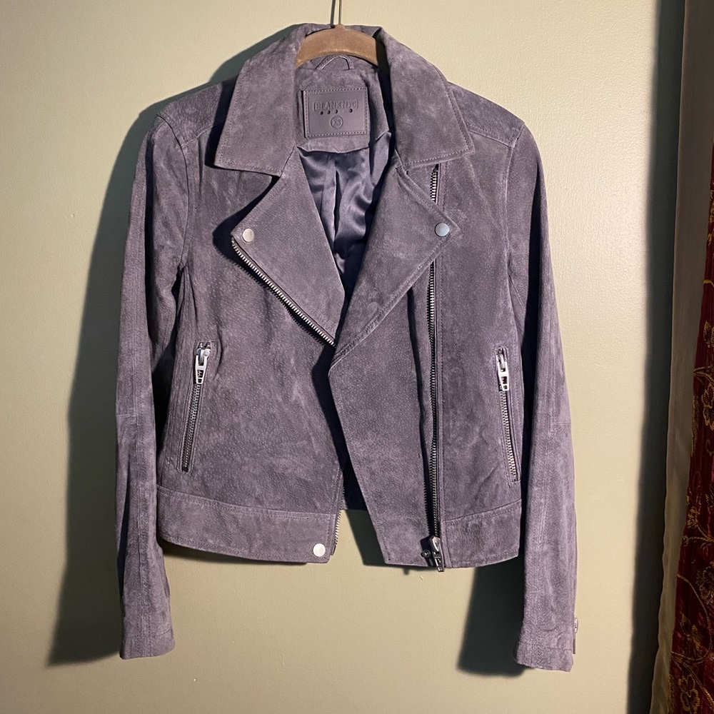 BLANKNYC Faux Suede Moto Jacket
